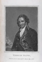 Portrait of Thomas Paine from Volume I of 